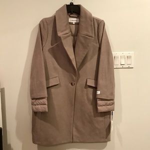 NEW Calvin Klein sz M tan jacket